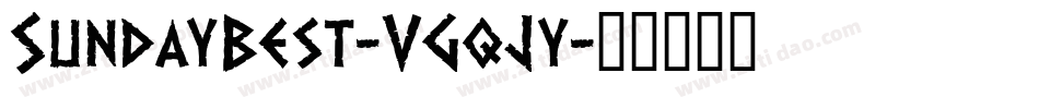 SundayBest-VGqJy字体转换