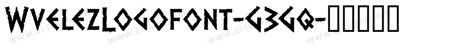 WvelezLogofont-G3Gq字体转换