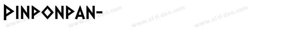 Pinponpan字体转换