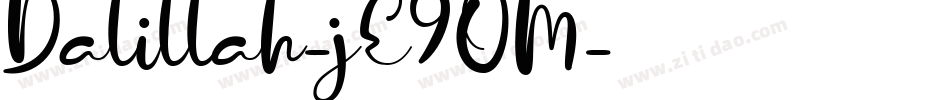 Dalillah-jE9OM字体转换