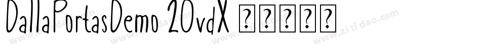 DallaPortasDemo-2OvdX字体转换