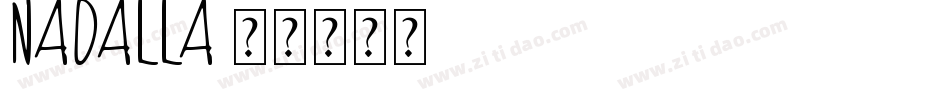 NADALLA字体转换