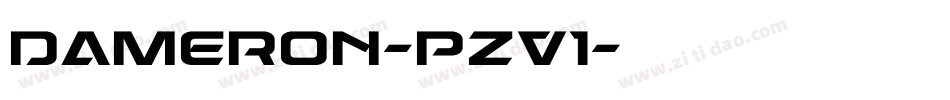 Dameron-pzV1字体转换