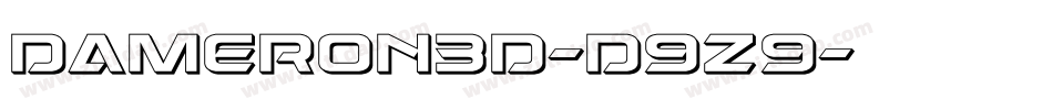 Dameron3D-D9z9字体转换