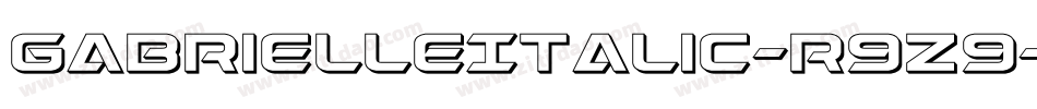 GabrielleItalic-r9Z9字体转换