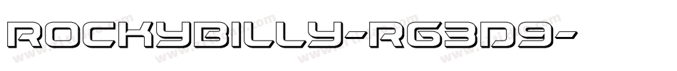 Rockybilly-rg3D9字体转换 Rockybilly-rg3D9字体转换