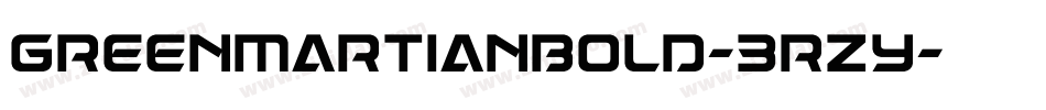 GreenMartianBold-3rZy字体转换