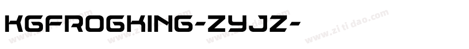 Kgfrogking-ZyJz字体转换