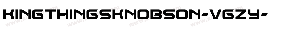 KingthingsKnobson-vgZy字体转换