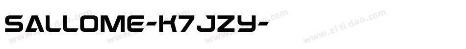 Sallome-K7JZy字体转换