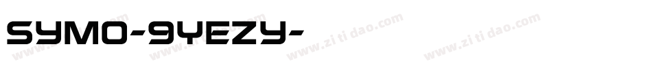 Symo-9YEZy字体转换