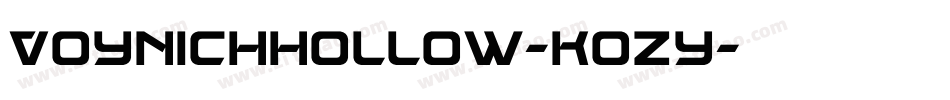VoynichHollow-KoZy字体转换