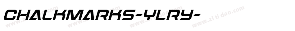 Chalkmarks-YLRy字体转换