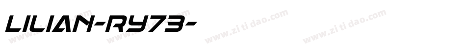 Lilian-Ry73字体转换