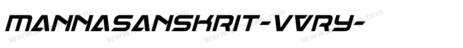 Mannasanskrit-vVRy字体转换