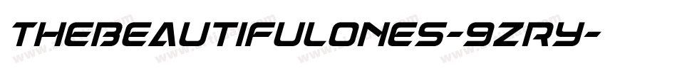 TheBeautifulOnes-9zRy字体转换