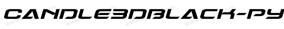 Candle3dBlack-py9D字体转换
