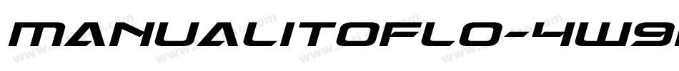 ManualitoFlo-4W9D字体转换