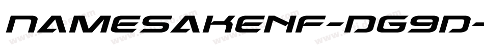 Namesakenf-DG9D字体转换 Namesakenf-DG9D字体转换