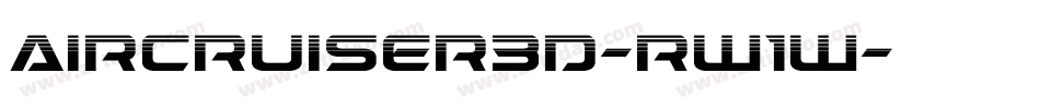 Aircruiser3D-RW1W字体转换