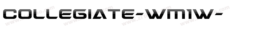 Collegiate-wM1w字体转换