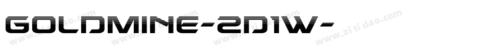Goldmine-2d1w字体转换