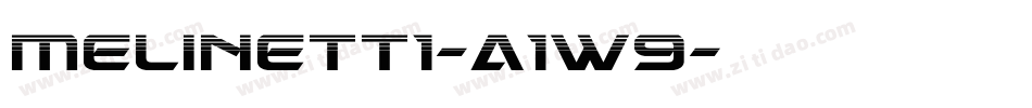 Melinett1-a1w9字体转换