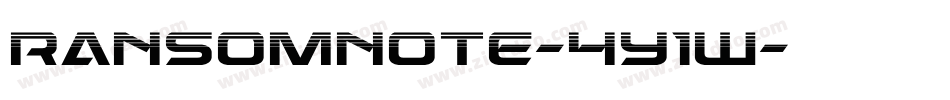 Ransomnote-4y1W字体转换