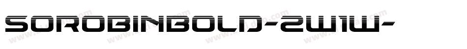Sorobinbold-2W1W字体转换