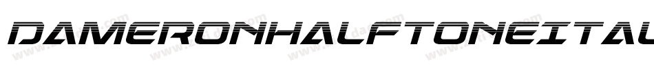DameronHalftoneItalic-R4MA字体转换