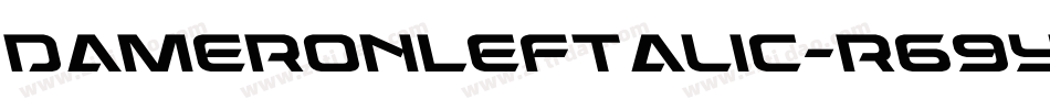 DameronLeftalic-r69y字体转换