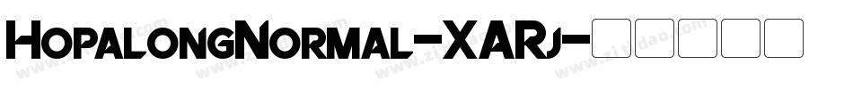 HopalongNormal-XARj字体转换