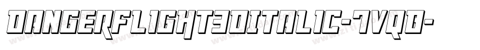 DangerFlight3DItalic-7VqB字体转换