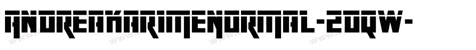 AndreaKarimeNormal-2DqW字体转换