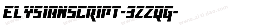 ElysianScript-3zZqG字体转换