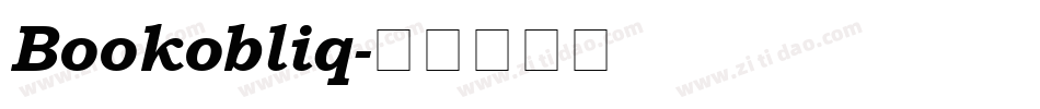 Bookobliq字体转换