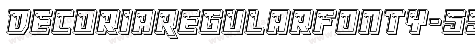 DecoriaRegularFonty-55zG字体转换