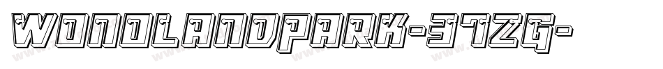 WonolandPark-37ZG字体转换