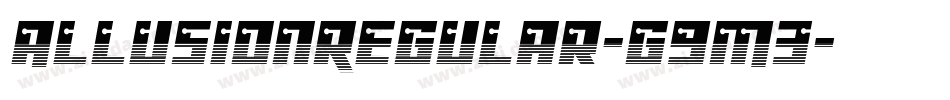AllusionRegular-g9M3字体转换