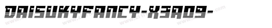 DaisukyFancy-X3A09字体转换