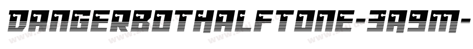 DangerbotHalftone-3A9M字体转换