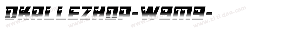 Dkallezhop-W9m9字体转换