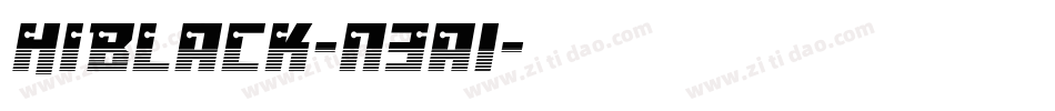 HiBlack-n3a1字体转换