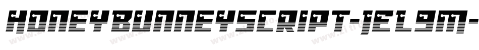 HoneyBunneyScript-jEL9M字体转换