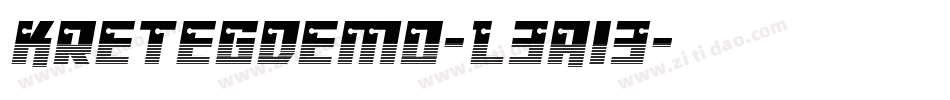 Kretegdemo-L3A13字体转换