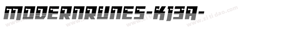 Modernrunes-KJ3A字体转换