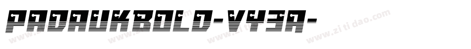 PadaukBold-vy3A字体转换