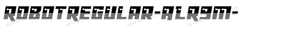 RobotRegular-ALR9m字体转换