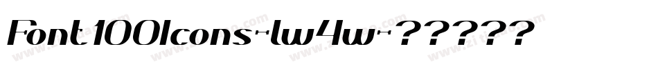 Font100Icons-lw4w字体转换