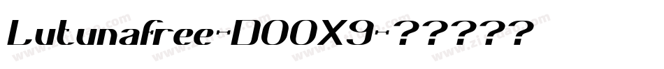 Lutunafree-DO0X9字体转换